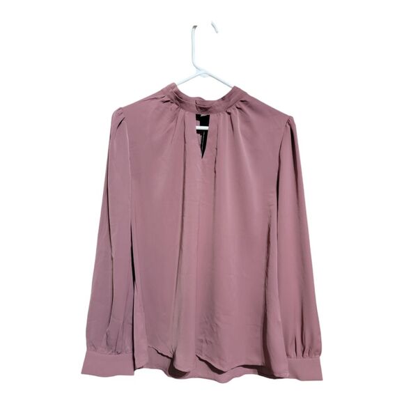 Alegra K Classy Dress Long Sleeve Blouse Rose Color - Picture 1 of 4